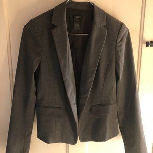 Ann Taylor petite women's gray blazer